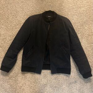 A.P.C. Classic Black Bomber Jacket